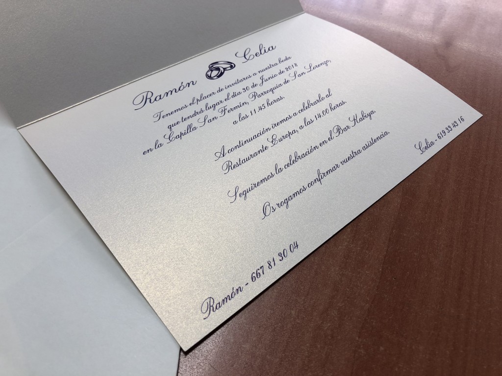 imprenta rapida invitaciones boda